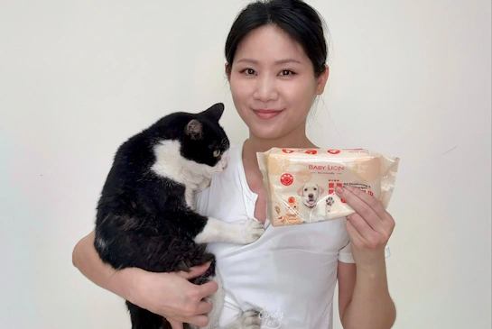 [寵物]BABY LION獅子寶寶【寵物除臭潔淨濕巾】Cindy開箱