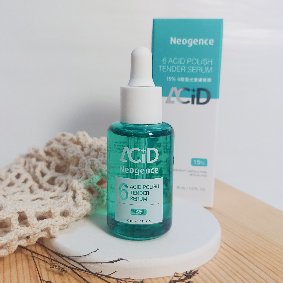 Neogence霓淨思15% 6酸拋光嫩膚精華，擦起來水潤好推，肌膚看起來很有光澤感