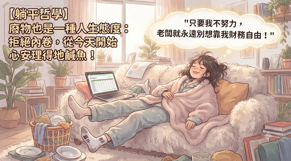 【躺平哲學】廢物也是一種人生態度：拒絕內卷，從今天開始心安理得地當一條快樂鹹魚