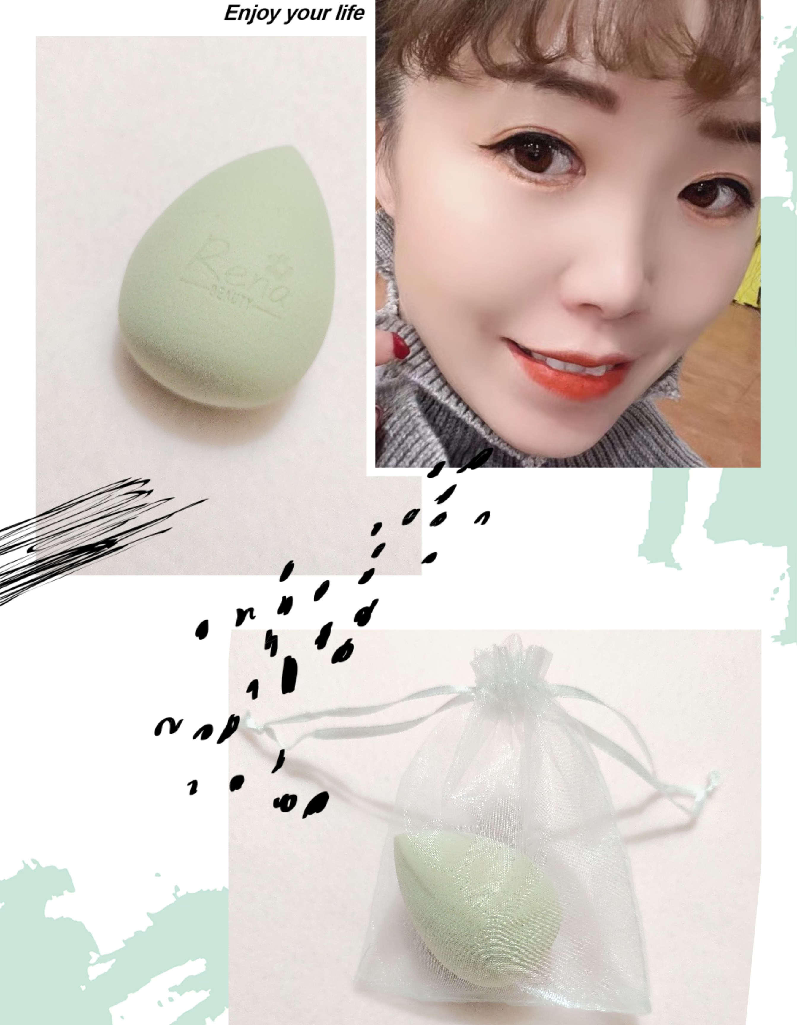 RenaBeauty超貼妝美妝蛋