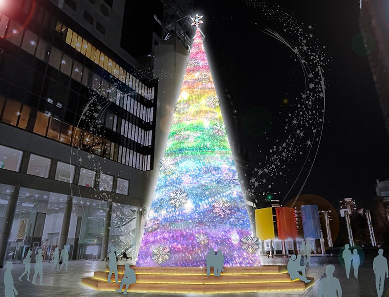 🌲日本大阪聖誕必去景點 梅田空中庭園展望台 絕美巨大聖誕樹 加上德國聖誕市集 滿滿過節氣氛