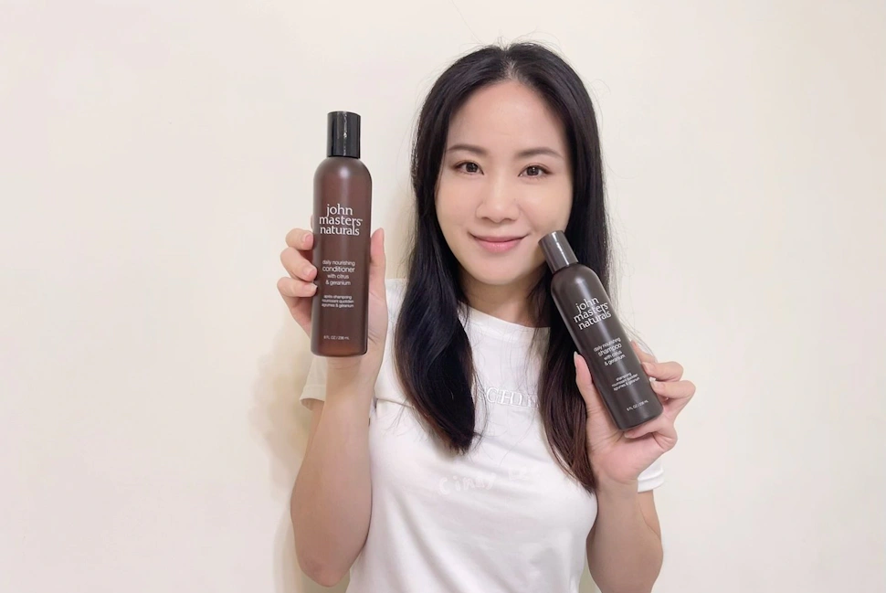 安垛【John Masters Naturals柑橘天竺葵洗髮精＋潤髮乳】Cindy開箱