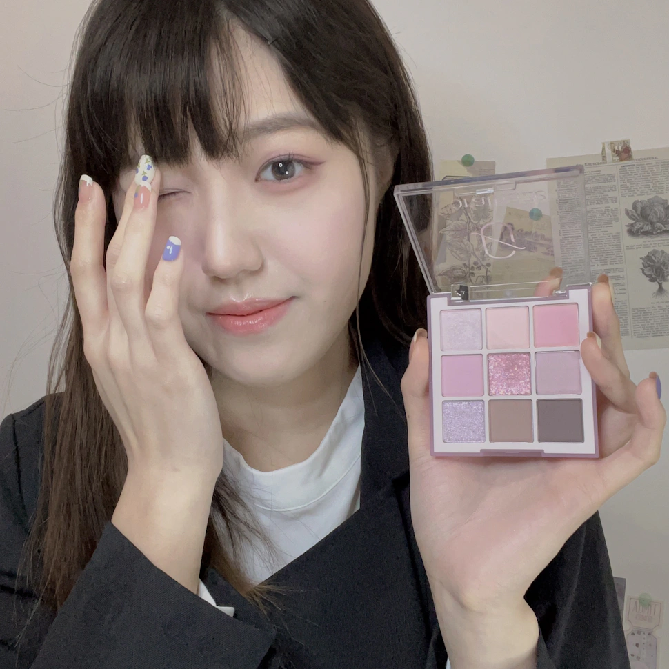 春日薰衣草妝容｜Coralhaze 丁香粉月眼影體驗分享
