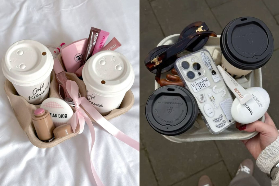 2025歐美超流行的「Coffee Tray」拍照趨勢風靡社群！10個打造時尚 Coffee Tray 的精緻小物推薦～香水、Rhode 護唇膏、墨鏡⋯⋯放這些準沒錯！