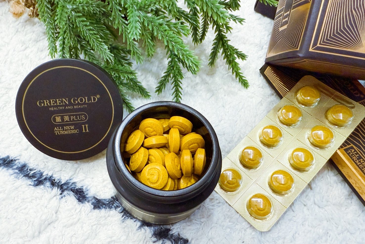 泡芙人愛用推薦｜提高代謝＆身材管理一次搞定！GREENGOLD薑黃＆葛花纖開箱