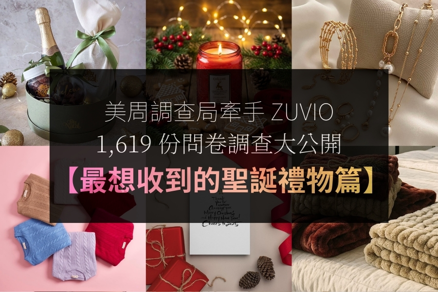 【聖誕節最想收到的禮物篇】你踩雷了嗎？美周調查局1,619 份問卷調查大公開～關於聖誕禮物，大家最想收到的是⋯