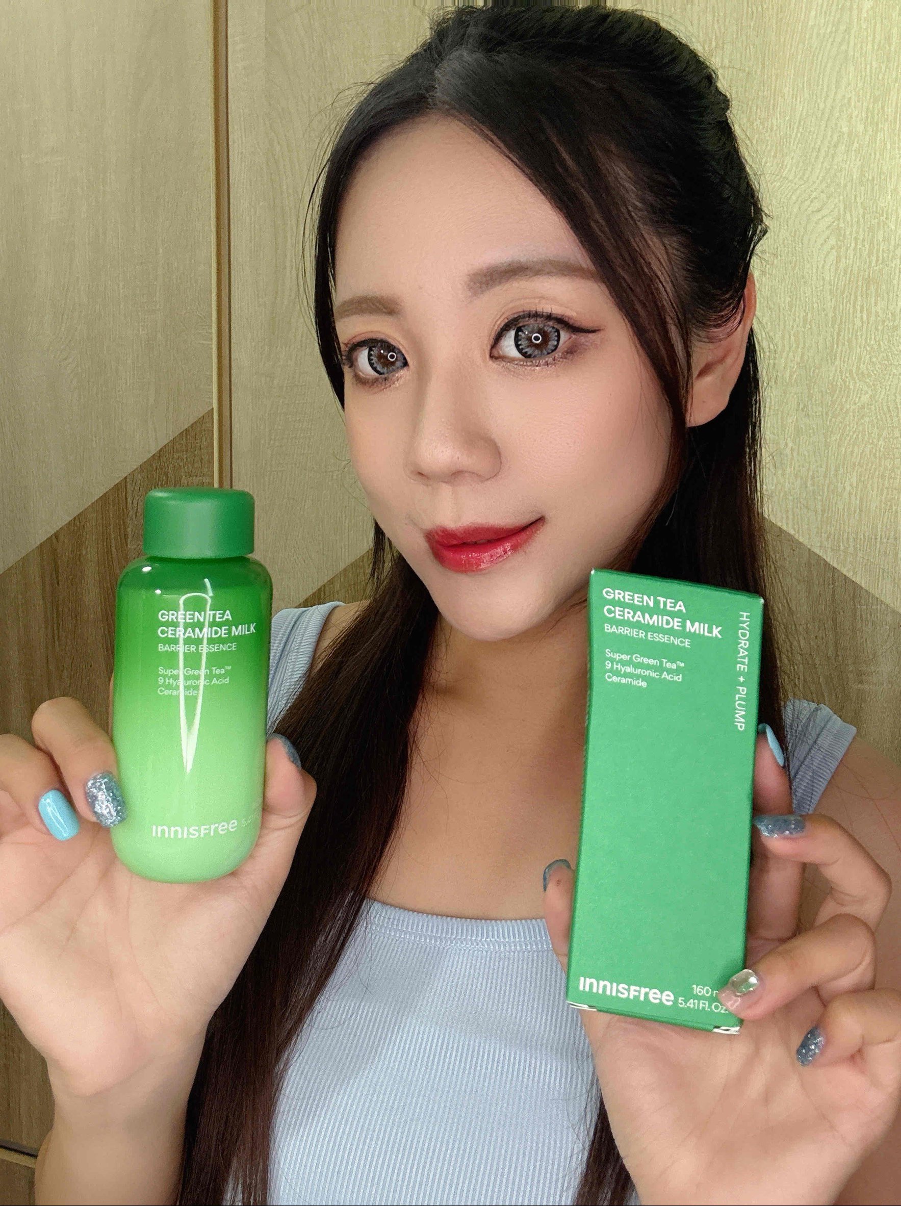 【Innisfree 綠茶神經醯胺牛奶水精華】補水＋鎖水＋修護