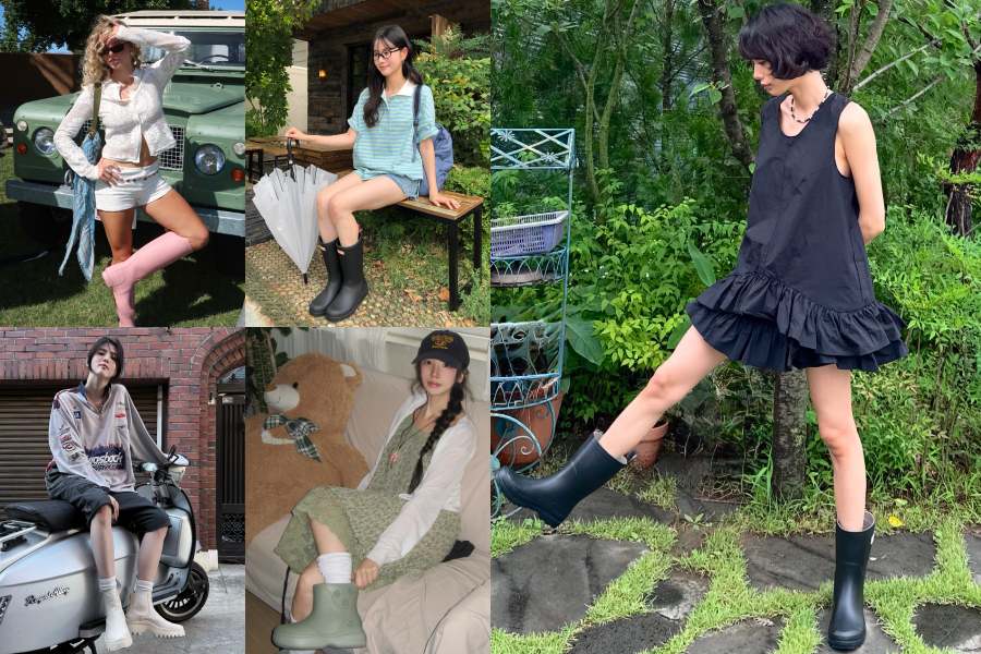 雨鞋穿搭好看嗎？10 個時尚雨靴搭配公式推薦，濕漉漉的下雨天當然也要很時髦！
