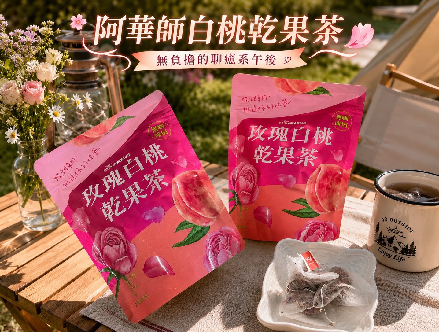 讓生活慢下來：阿華師玫瑰白桃乾果茶，無負擔的療癒系午後
